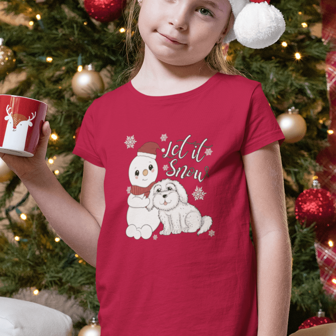 Let it snow - Bio T-Shirt für Kinder