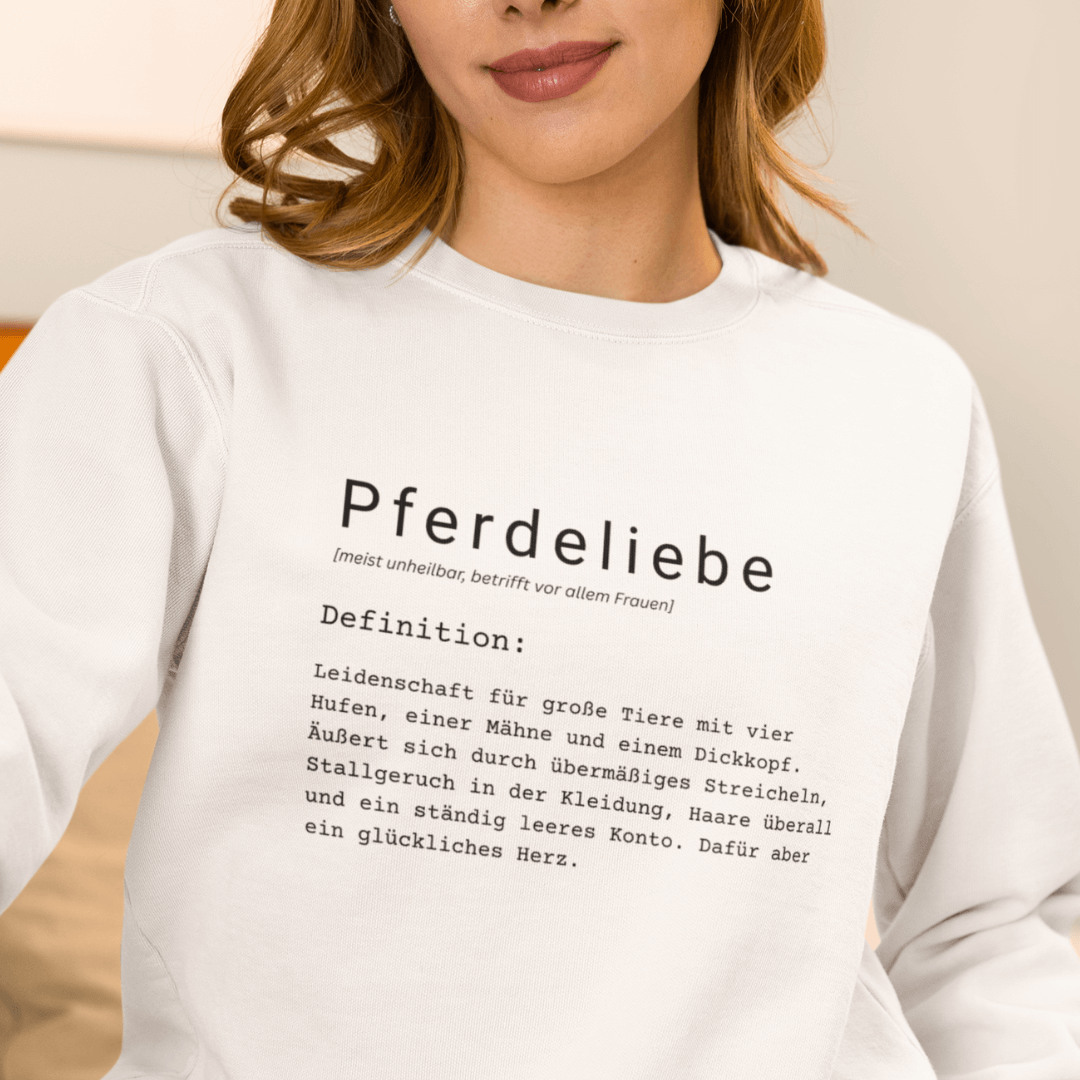 Pferdeliebe - Bio-Sweatshirt für Damen