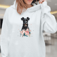 Flower Schnauzer - Bio-Hoodie für Damen