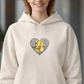 Love Dog– Hoodie aus Bio-Baumwolle für Damen