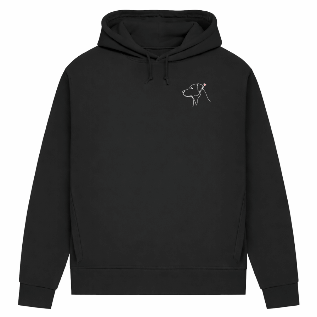 Treues Herz– Hoodie aus Bio-Baumwolle für Damen