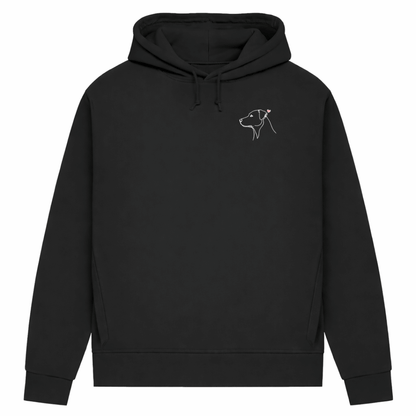 Treues Herz– Hoodie aus Bio-Baumwolle für Damen