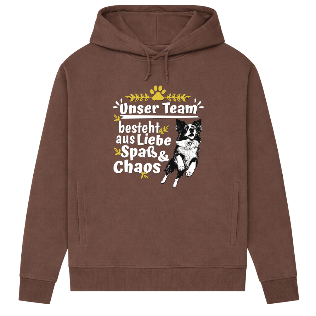 Unser Team– Hoodie aus Bio-Baumwolle für Damen