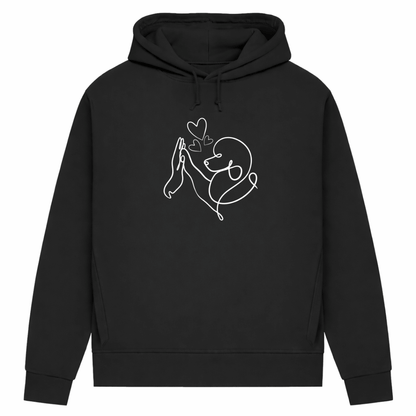 Pudelliebe – Hoodie aus Bio-Baumwolle für Damen