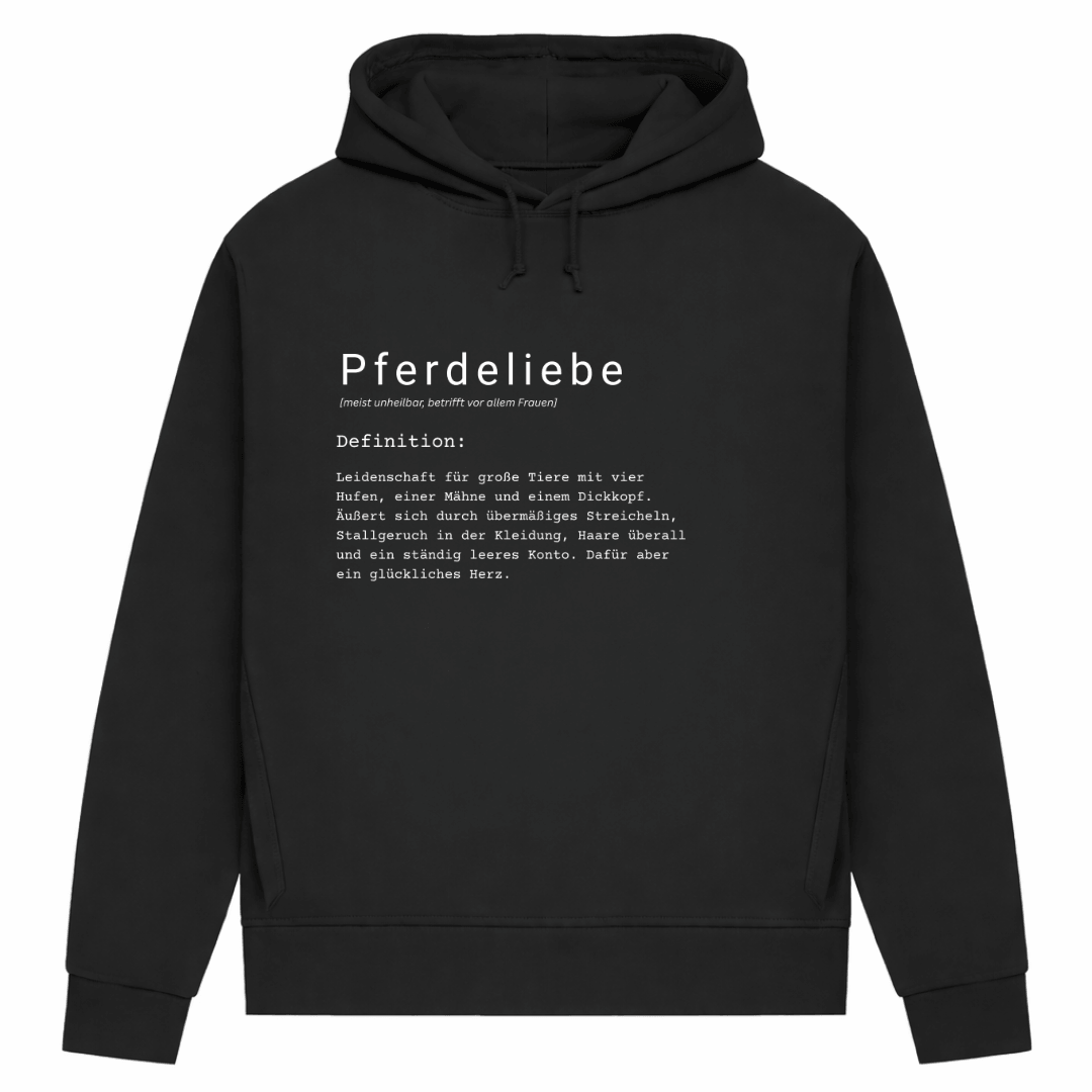 Pferdeliebe - Hoodie aus Bio-Baumwolle für Damen