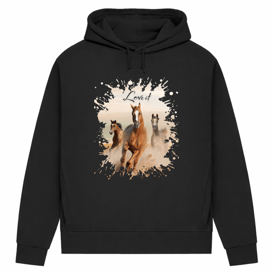 Pferdepower – Hoodie aus Bio-Baumwolle für Damen