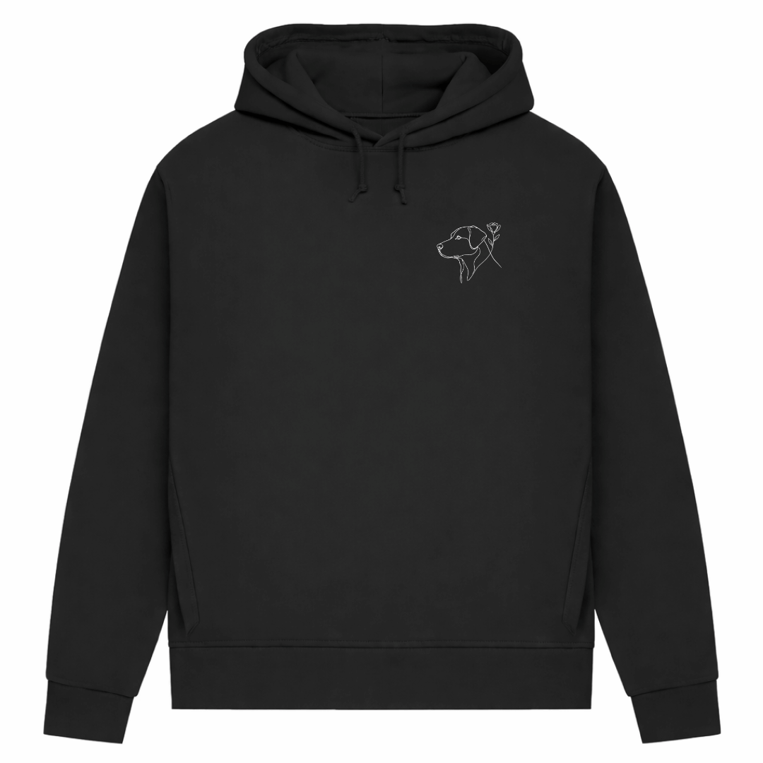 Paw & Flower Vibes– Hoodie aus Bio-Baumwolle für Damen