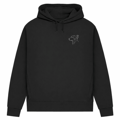 Paw & Flower Vibes– Hoodie aus Bio-Baumwolle für Damen