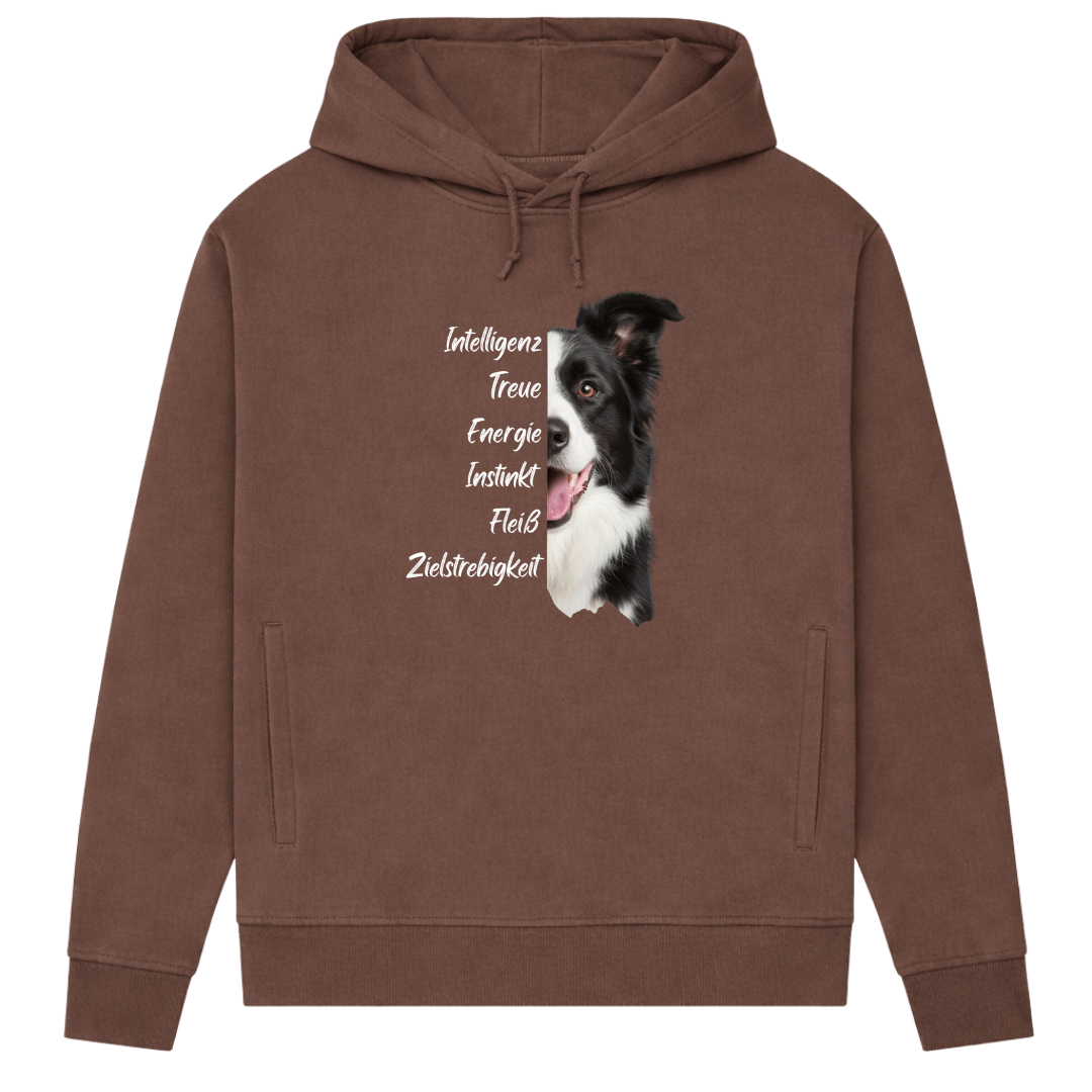 Collie Spirit- Hoodie aus Bio-Baumwolle für Damen