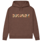 DOG MOM Damen Bio-Hoodie – Liebe auf vier Pfoten im Patchwork-Look