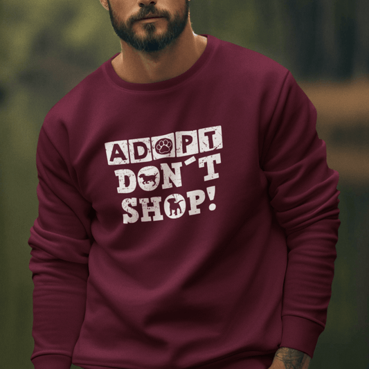 Adopt Don't Shop - Sweatshirt für Herren