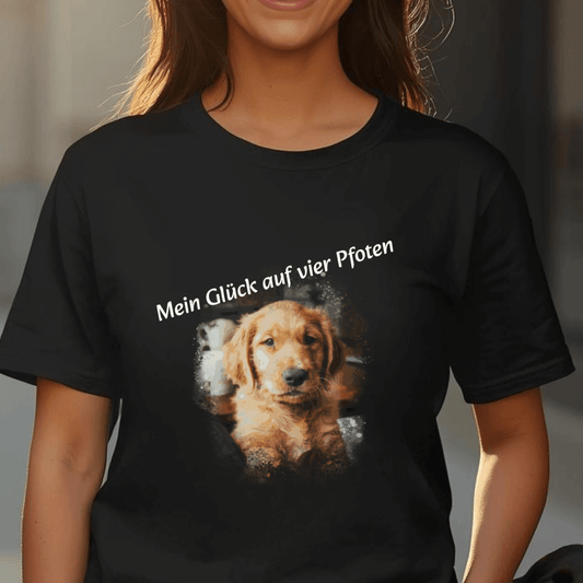 Dein Foto & Dein Text - T-Shirt für Damen