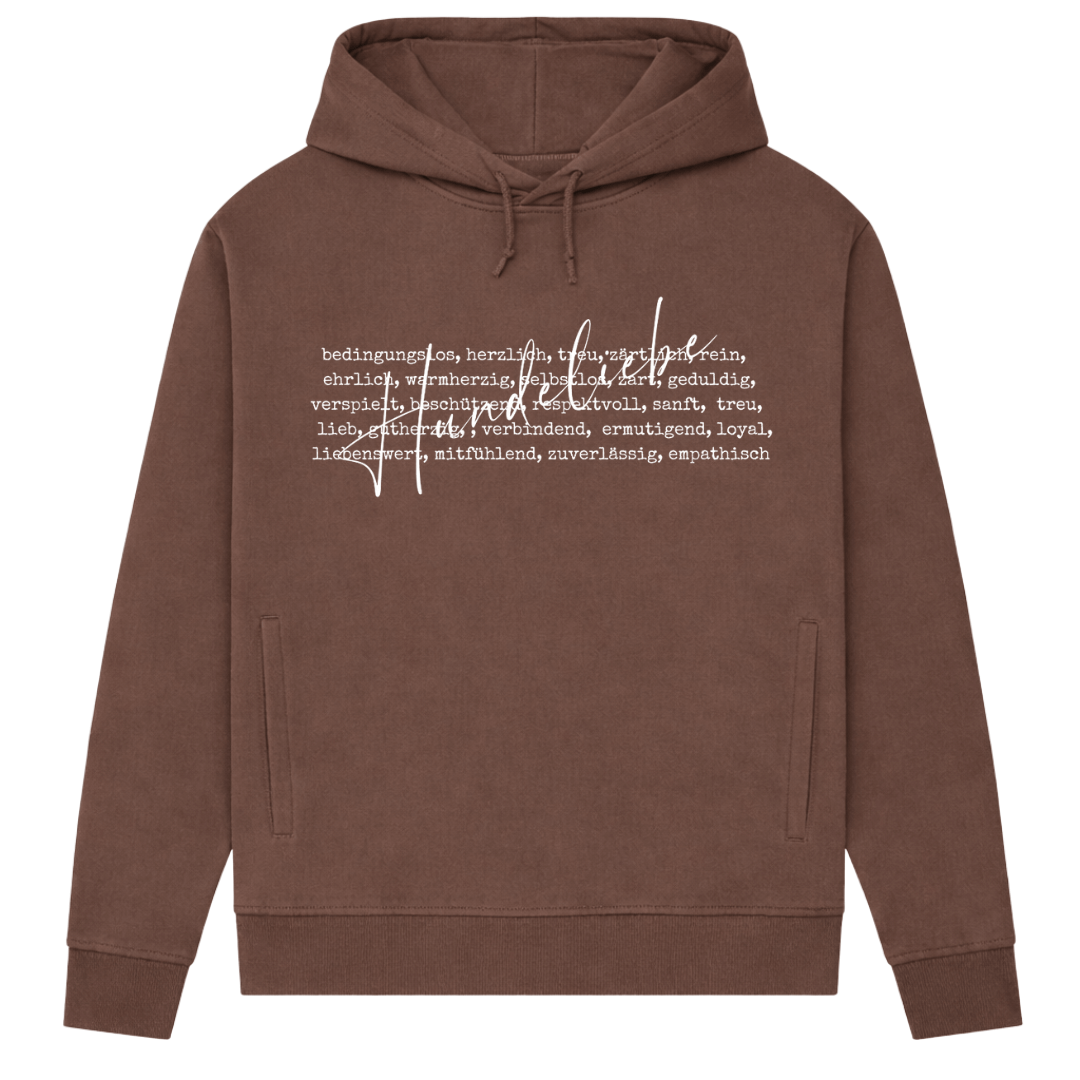 Hunde Liebe ist...– Hoodie aus Bio-Baumwolle für Damen
