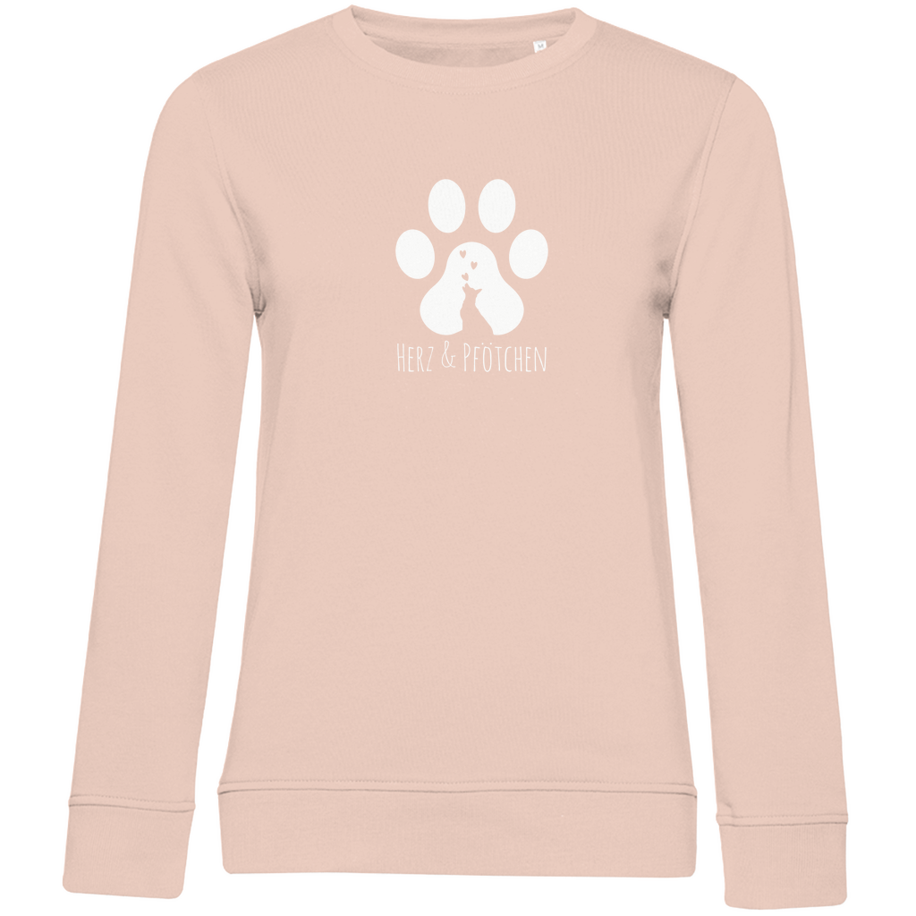 Herz und Pfötchen - Bio-Sweatshirt für Damen