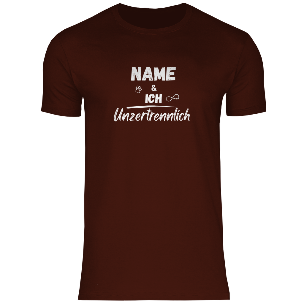 Unzertrennlich - T-Shirt für Herren- Dein Wunschtext