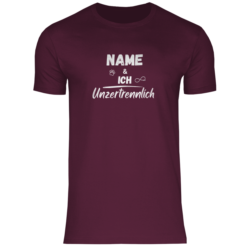 Unzertrennlich - T-Shirt für Herren- Dein Wunschtext
