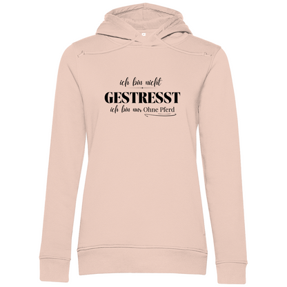 Ohne Pferd - Bio-Hoodie für Damen
