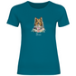 Flower Sheltie - T-Shirt für Damen - Dein Wunschtext