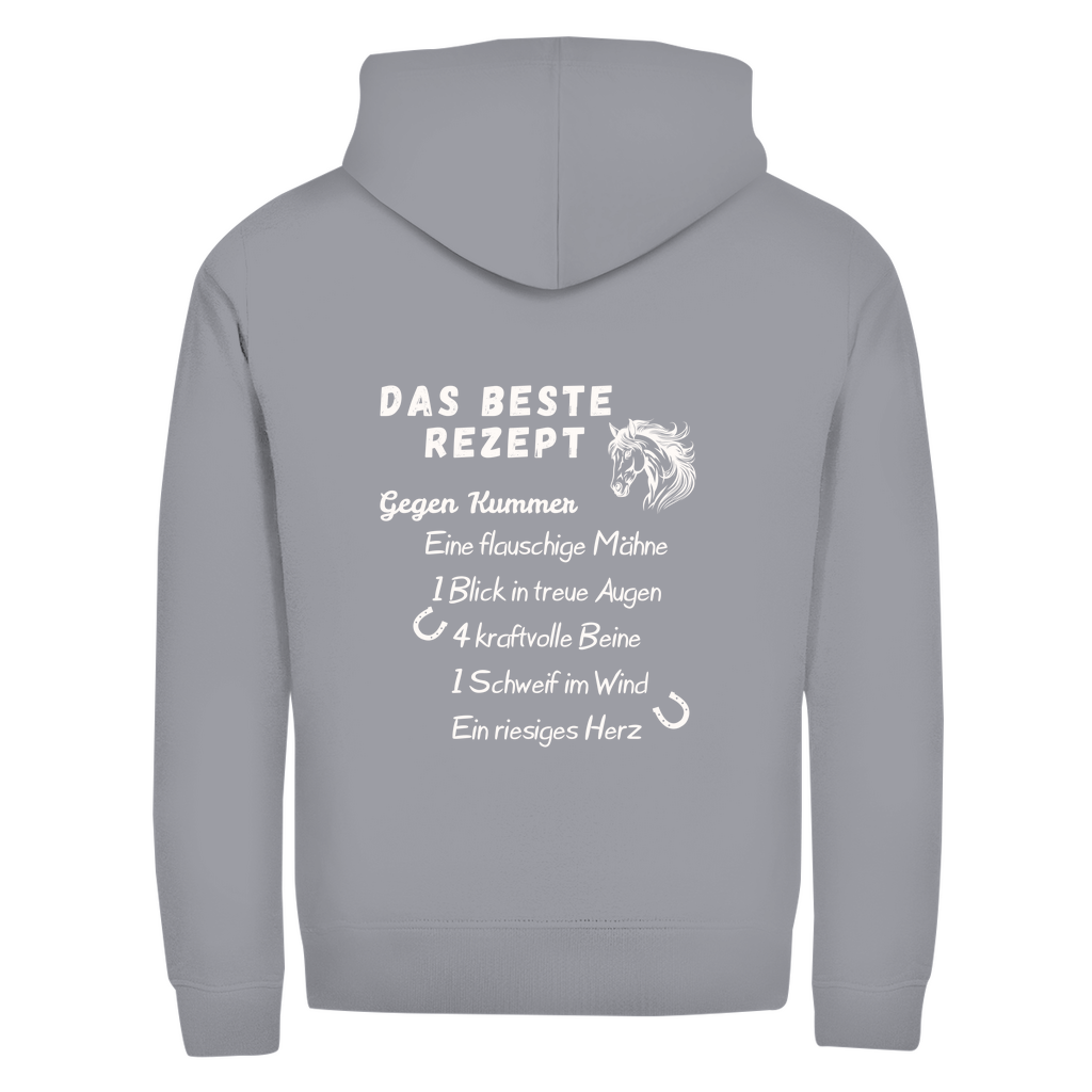 Herzensrezept- Zipper-Hoodie Unisex | Rückendruck