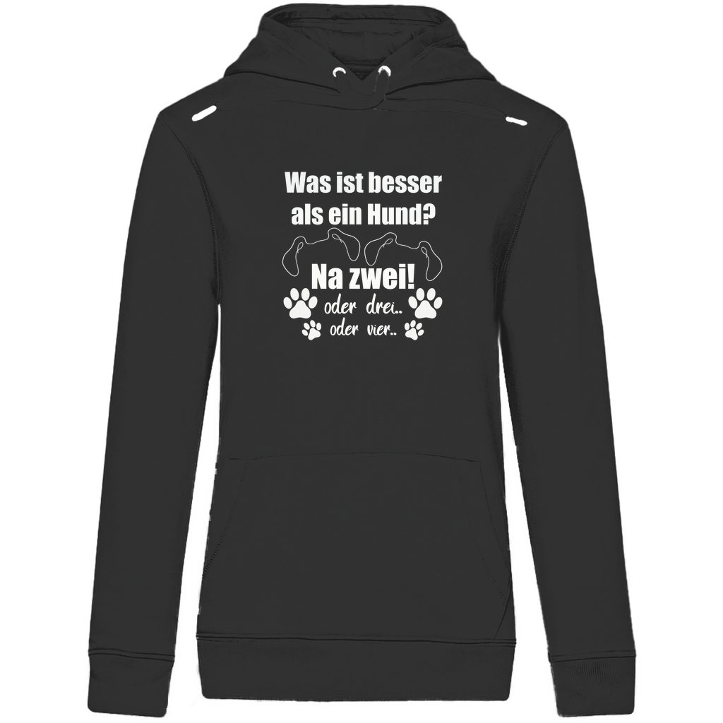 Je Mehr Desto Besser -  Bio-Hoodie für Damen