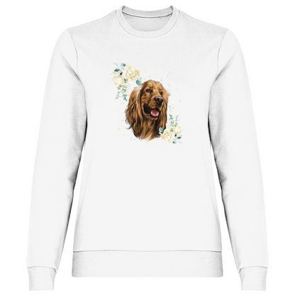 Flower Cocker Spaniel - Sweatshirt für Damen