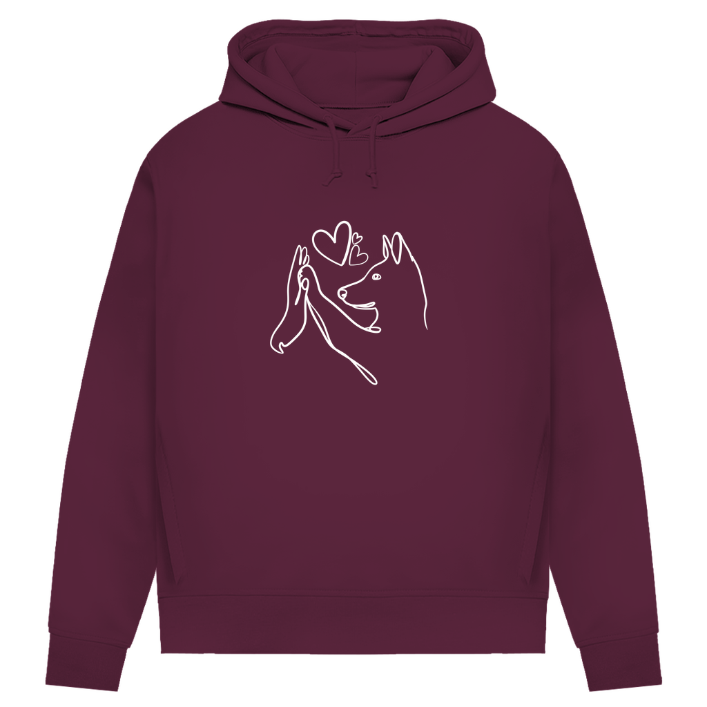 Wahre Liebe Stehohren - Bio-Hoodie für Damen