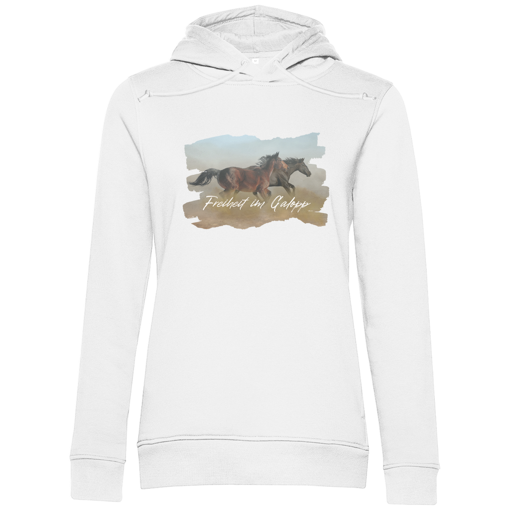 Freiheit im Galopp - Bio-Hoodie für Damen