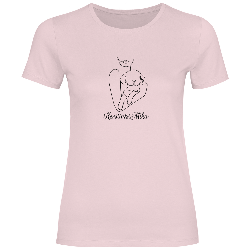 Welpenliebe - T-Shirt für Damen - Dein Wunschtext