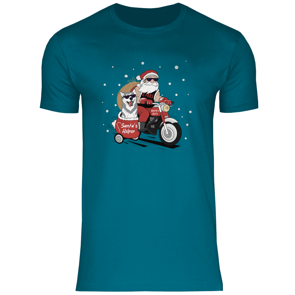 Biker Santa - T-Shirt für Herren