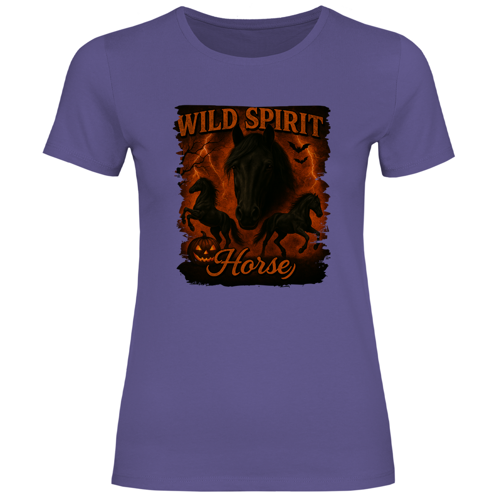 Black & Fire Horse - T-Shirt für Damen