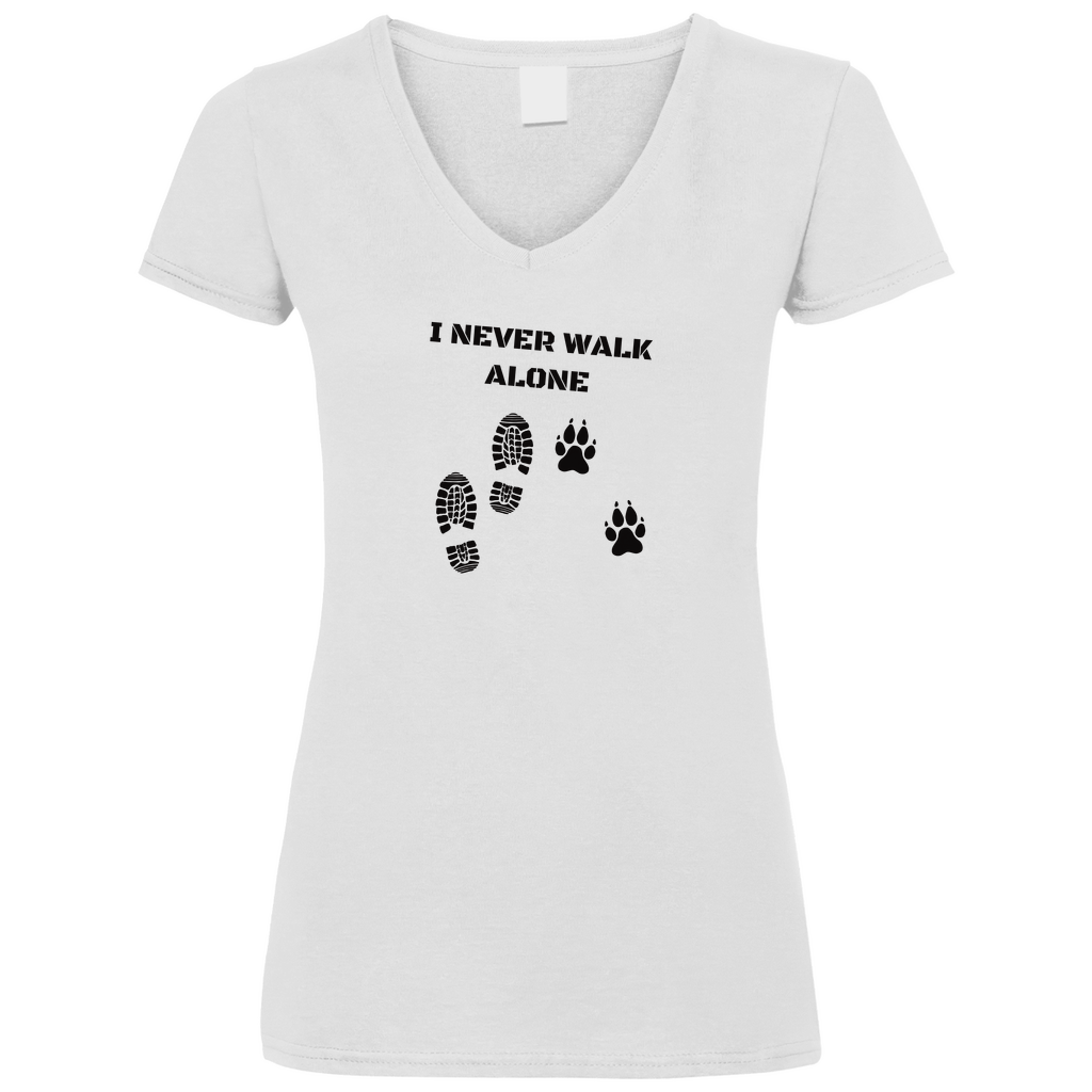 I Never Walk Alone - V-Shirt für Damen