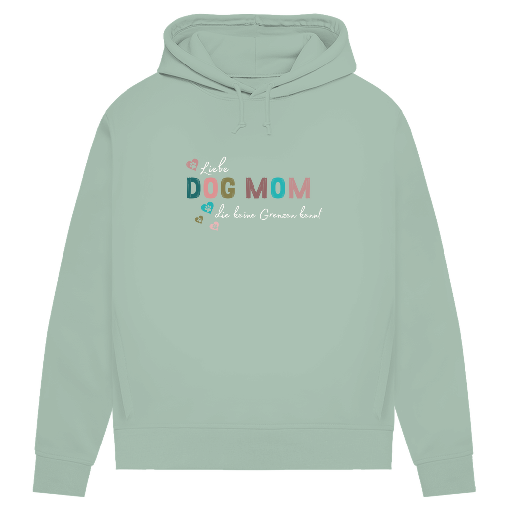 Liebe ohne Grenzen - Bio Hoodie Dog Mom