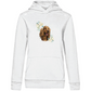 Flower Cocker Spaniel - Bio-Hoodie für Damen