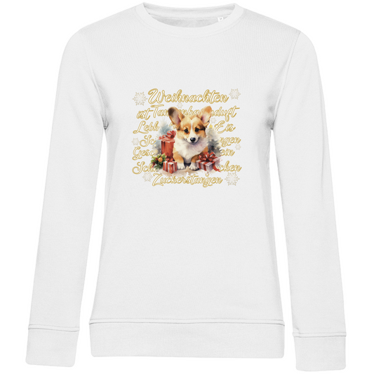 Weihnachten ist... Corgi - Bio-Sweatshirt für Damen-Weihnachten