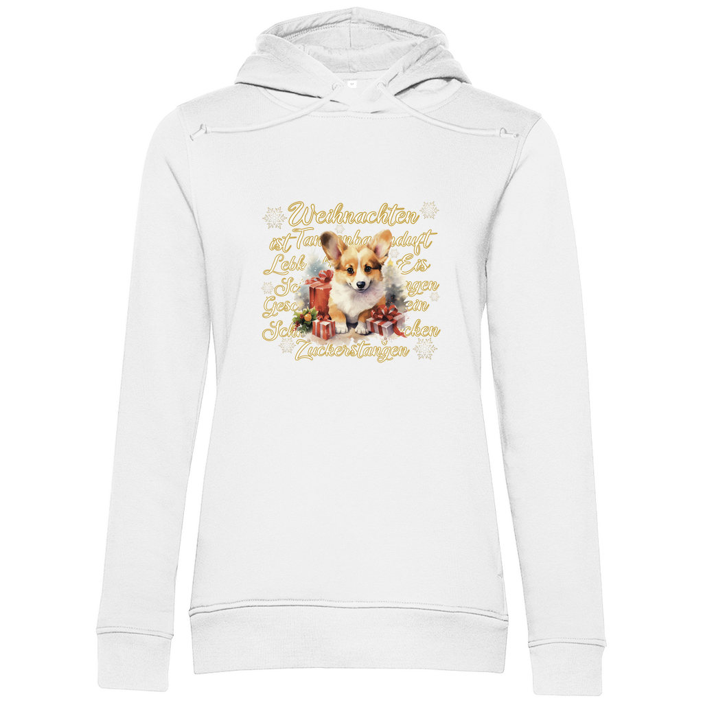 Weihnachten ist... Corgi - Bio-Hoodie für Damen-Weihnachten