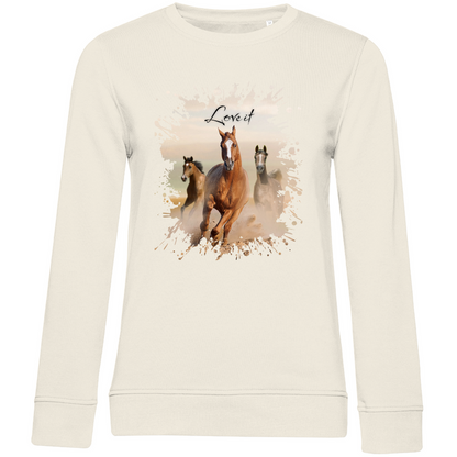 Pferdepower - Bio-Sweatshirt für Damen