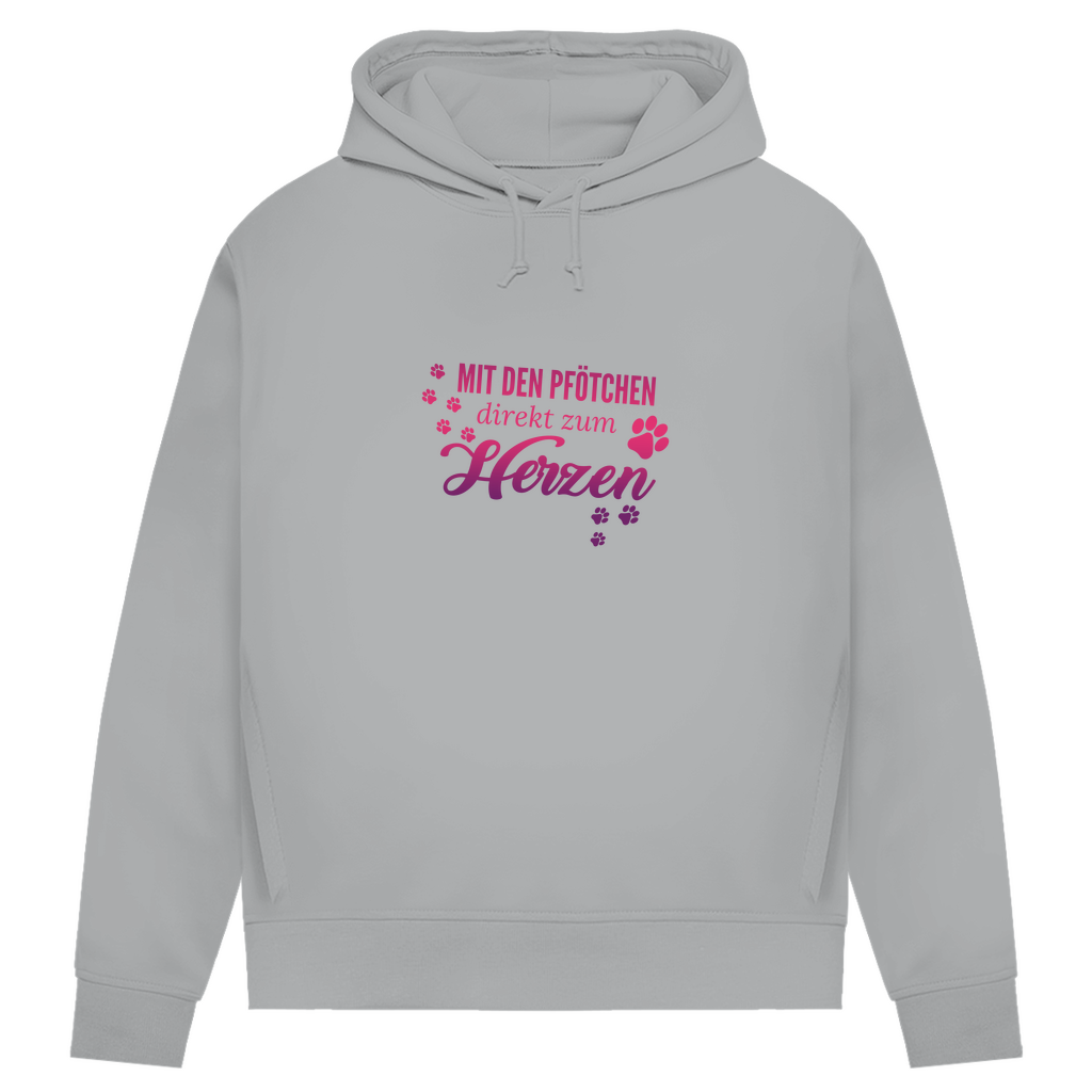 Direkt Zum Herzen - Bio-Hoodie für Damen