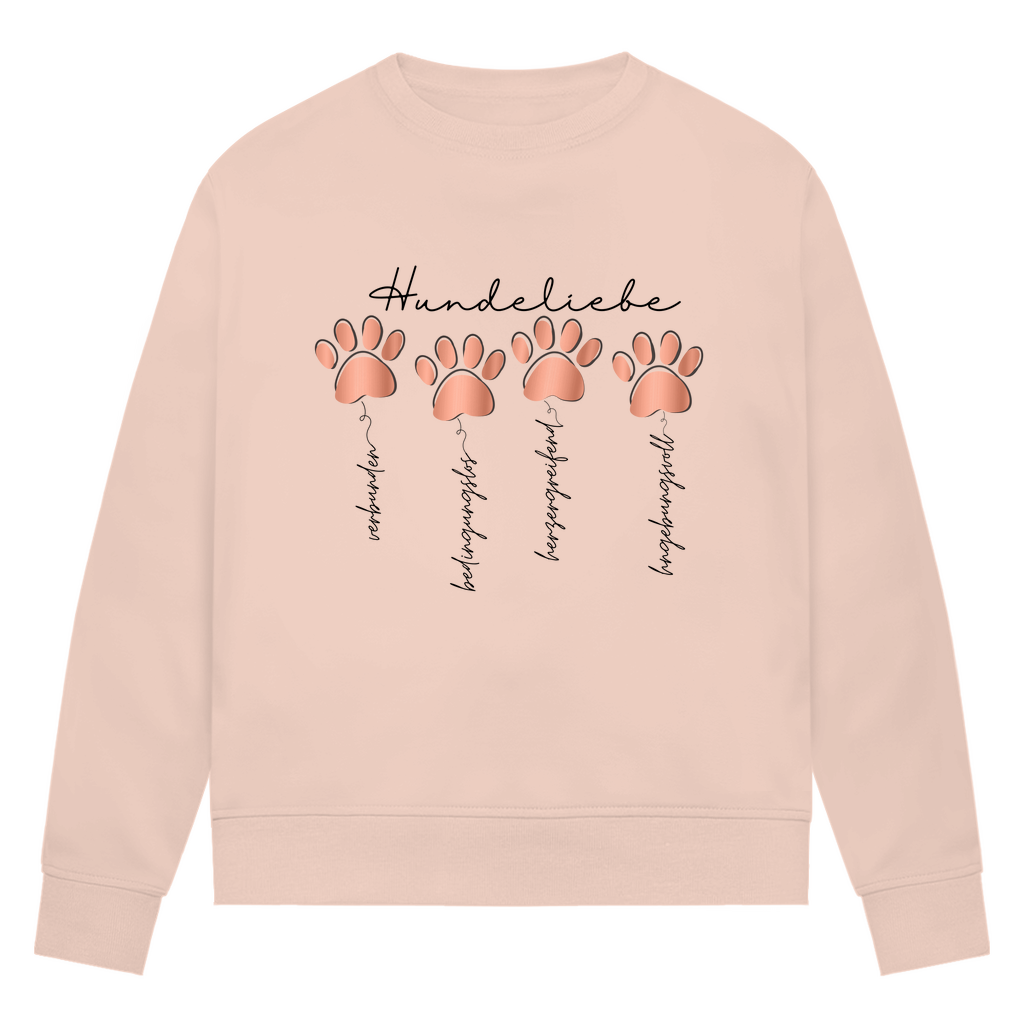 Hundeliebe - Bio-Sweatshirt für Damen