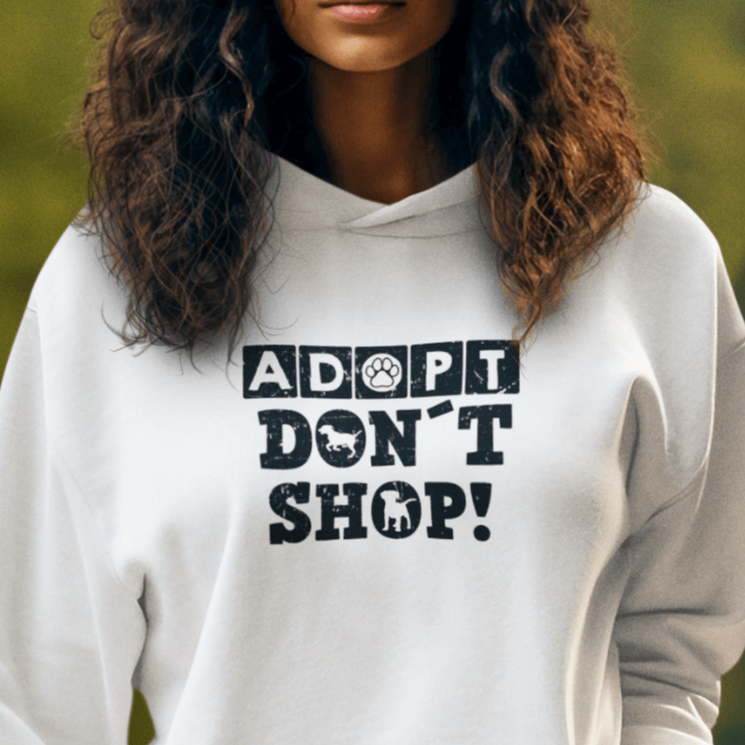 Adopt don't shop - Bio-Hoodie für Damen