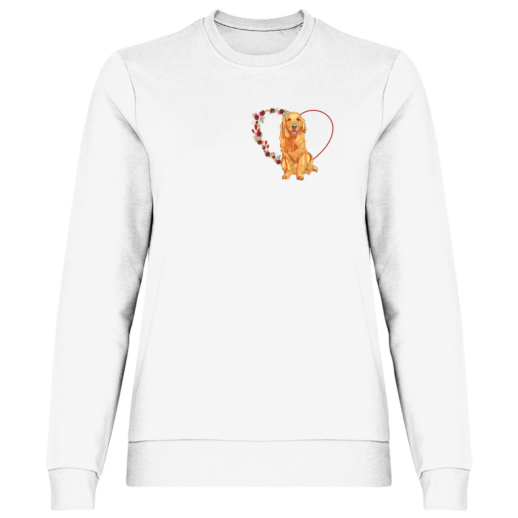 Blumenherz - Sweatshirt für Damen