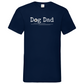Herren Basic V-Neck T-Shirt Dog Dad