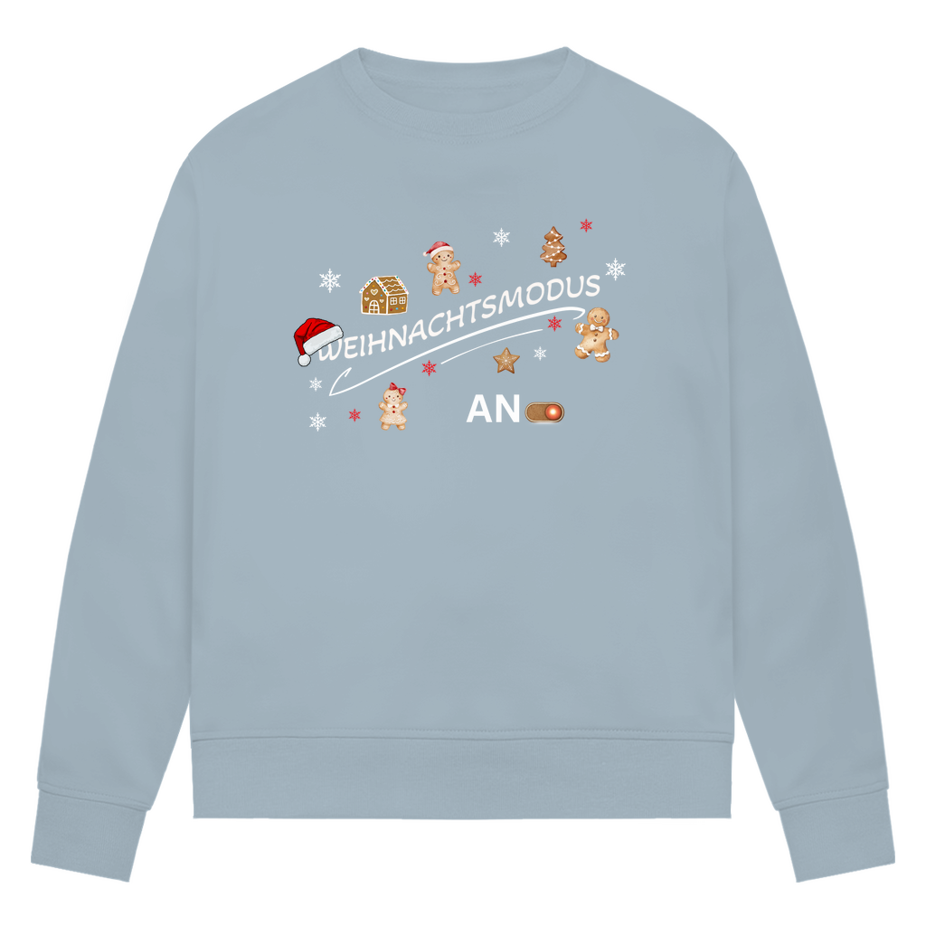 Weihnachtsmodus - Bio-Sweatshirt für Damen