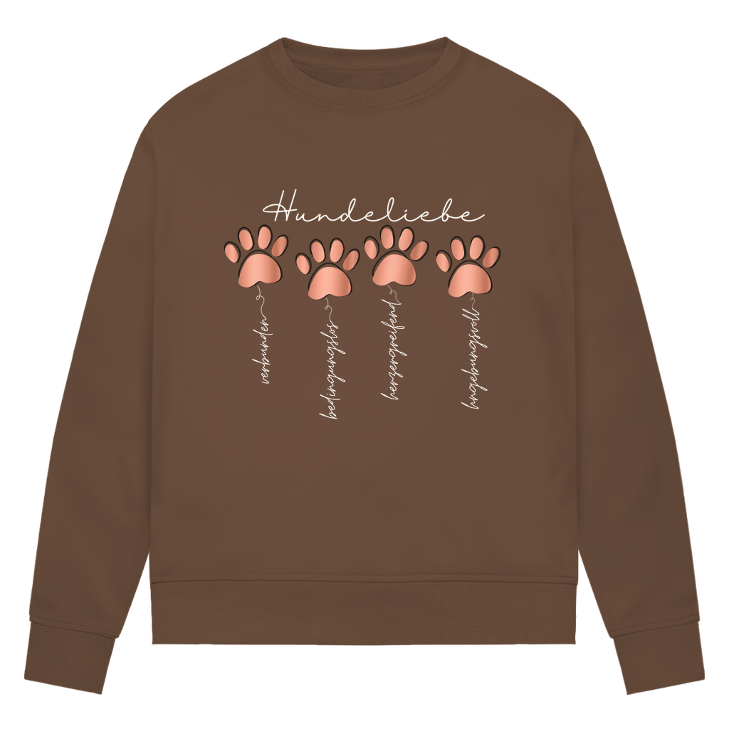 Hundeliebe - Bio-Sweatshirt für Damen