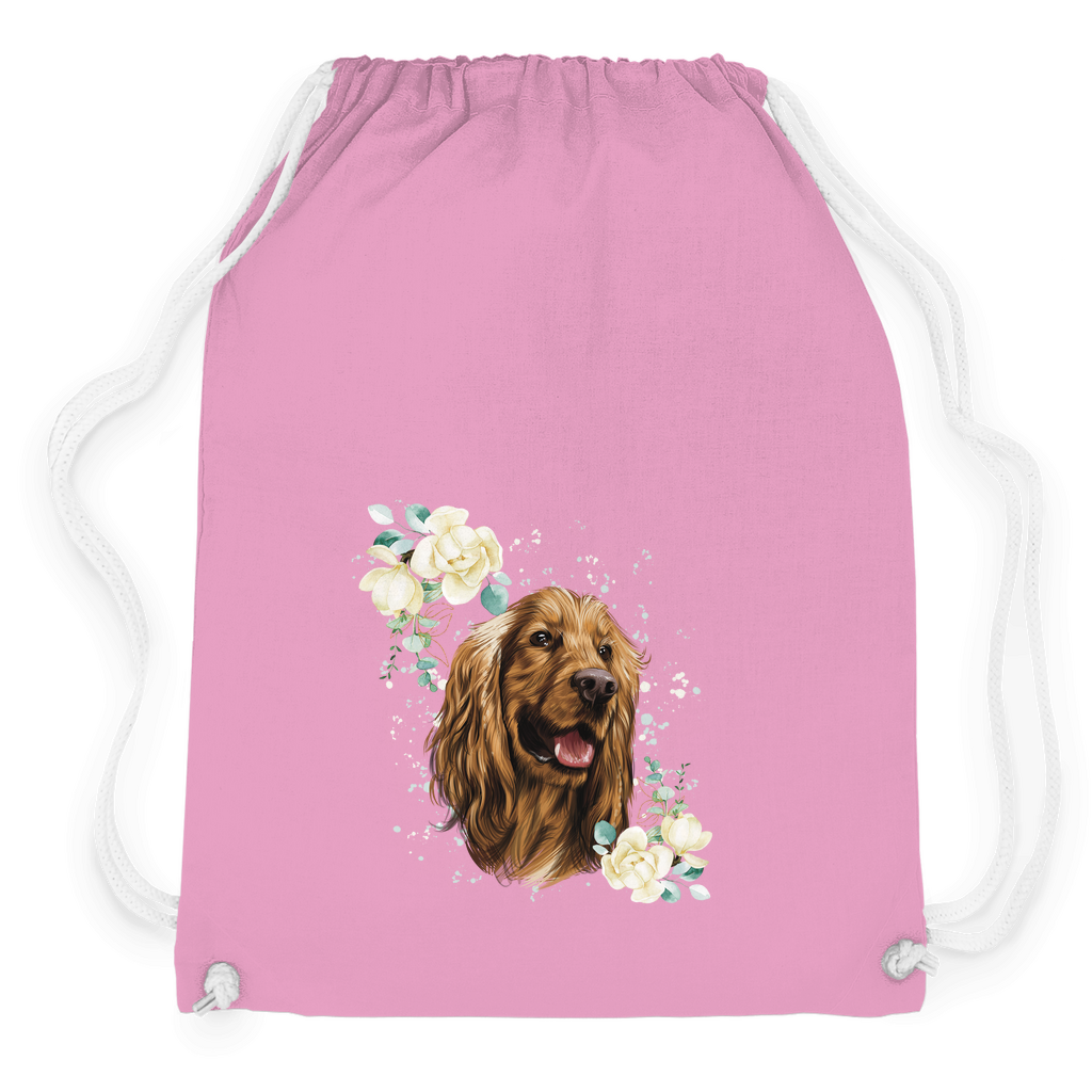 Flower Cocker Spaniel - Turnbeutel