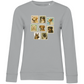Briefmarken - Bio-Sweatshirt für Damen