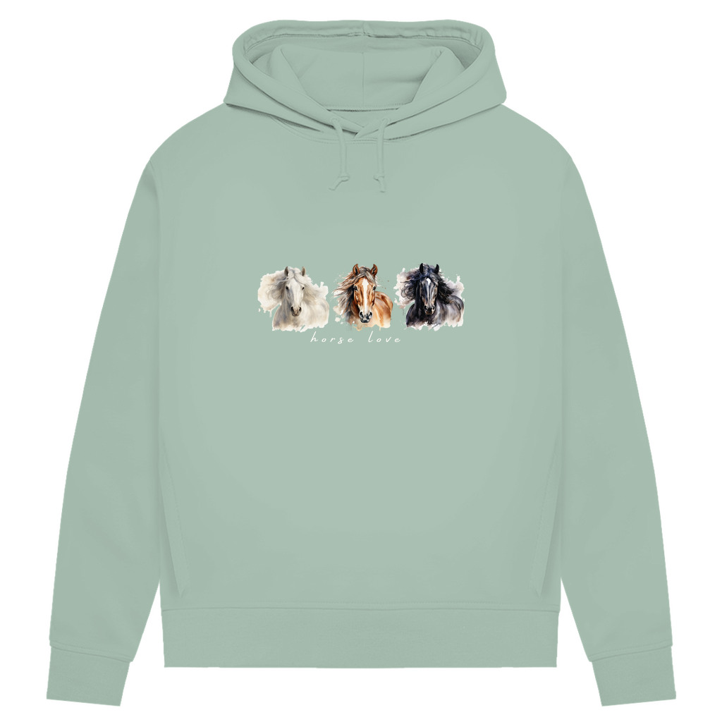 Horse Love - Bio-Hoodie für Damen