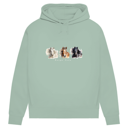 Horse Love - Bio-Hoodie für Damen
