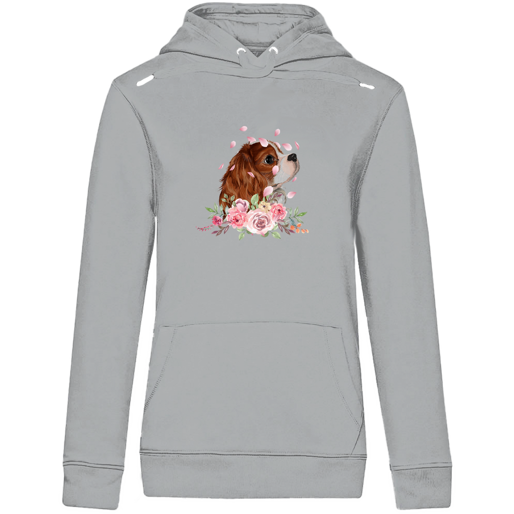 Flower Cavalier King Charles - Bio-Hoodie für Damen