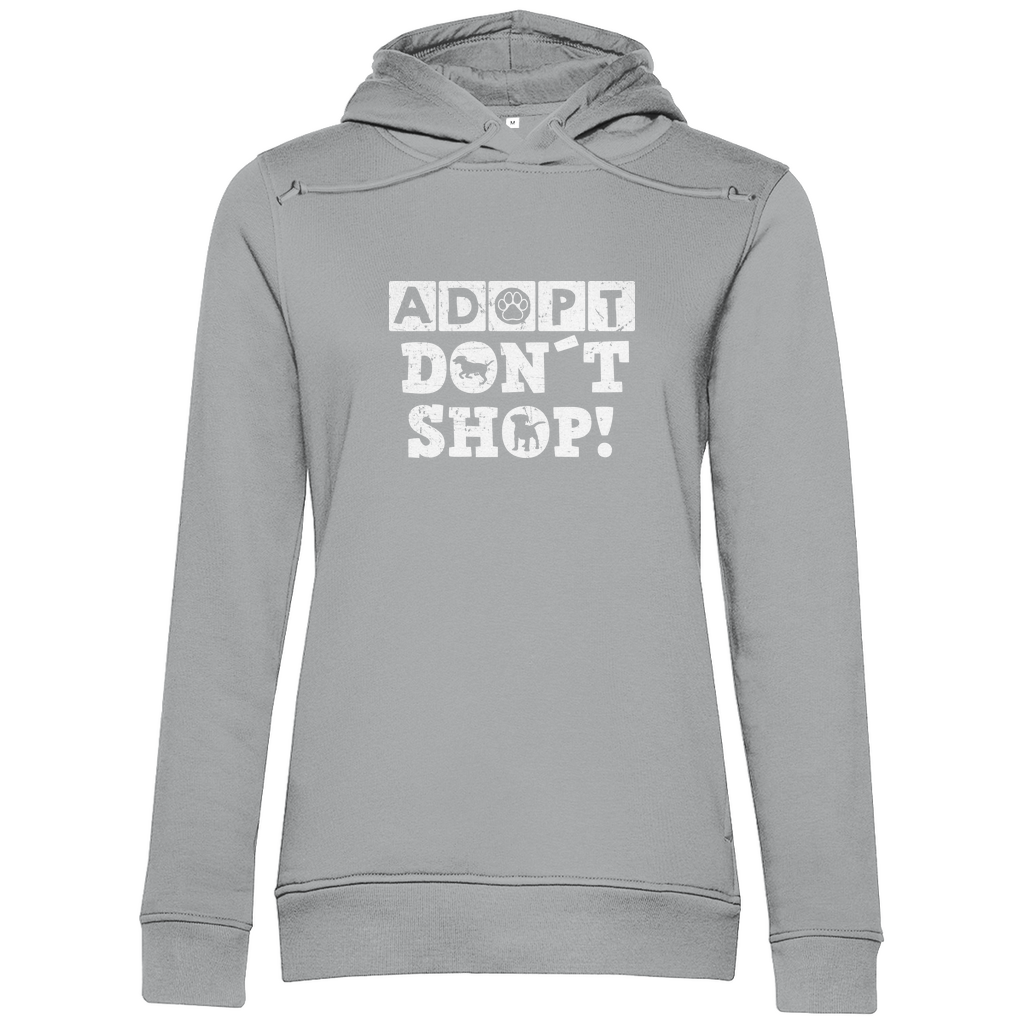 Adopt don't shop - Bio-Hoodie für Damen