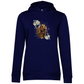 Flower Cocker Spaniel - Bio-Hoodie für Damen